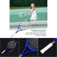 thumbnail image 3 of Tennis Racket, 58.5x26cm Aluminum Alloy String Single Tennis Racket Tennis Racquet Kids Tennis Racket with Carry Bag for Kids Training Practice, 3 of 7