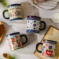 thumbnail image 4 of Flower Mug Ceramic 14oz, Dishwasher & Microwave Safe, Exotic Daisy, 4 of 9