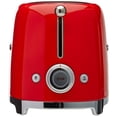 thumbnail image 3 of Smeg TSF01RDUS 50's Retro Style Grille-Pain Esthétique 2 Tranches, Rouge, 3 of 3