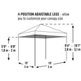 thumbnail image 3 of ShelterLogic 10 x 10 x 10 ft Orange Pop-Up Canopy HD - Straight Leg, 3 of 6