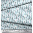 thumbnail image 2 of Soimoi Moss Georgette Fabric Lavender Shirting Printed Fabric 1 Yard 42 Inch Wide, 2 of 3