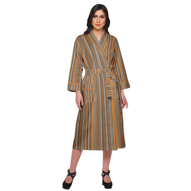 Moomaya Printed WoMen's Robe Dressing Gown With Pockets Bath Robe Girls