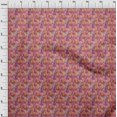 thumbnail image 4 of oneOone Velvet Pink Fabric Abstracts Sewing Material Print Fabric By The Yard 58 Inch Wide, 4 of 5