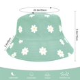 thumbnail image 3 of Chapeau de Pêcheur pour Femme Réversible Double Face Chapeau Bob Chapeau de Soleil Protection Pliable Chapeau d'Extérieur Chapeau de Plage Chapeaux Bob Chapeaux d'Hiver Vert, 3 of 4