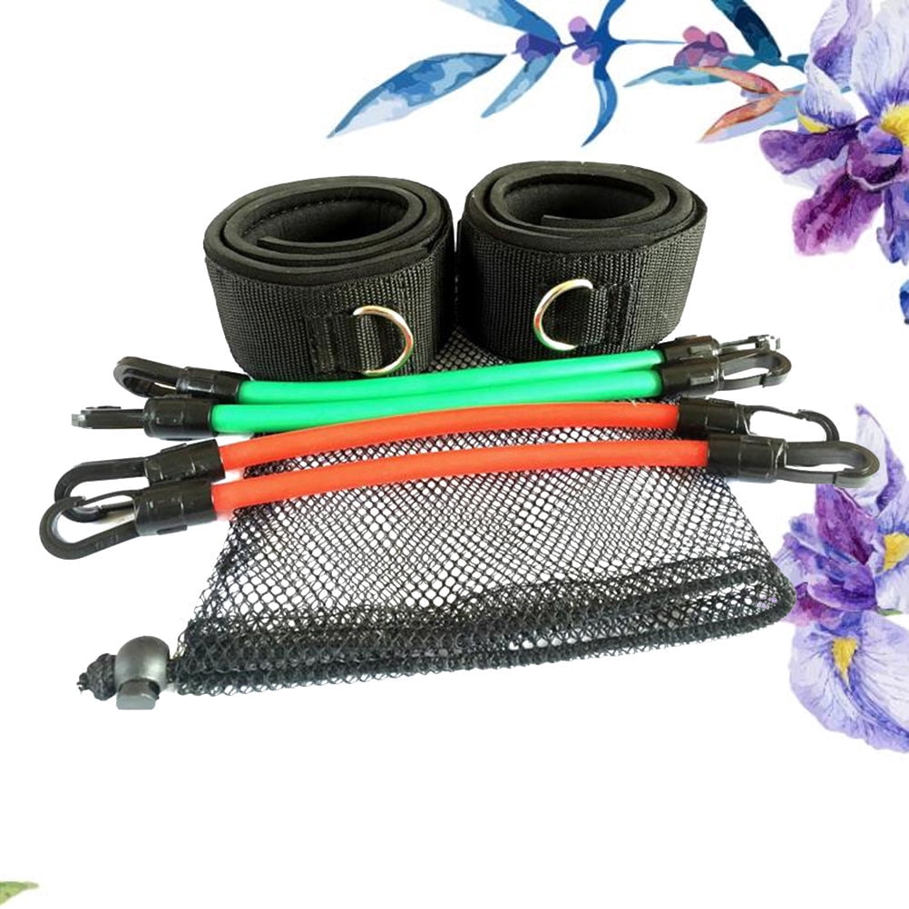 UPGRATOR Natural Latex Resistance Bands Set for Exercise Workout Fitness Rehab Includes Carry Bag Assorted Colors