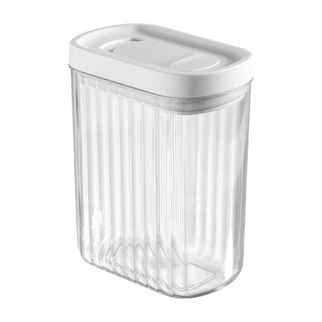 Plastic Food Storage Box with Airtight Seal for Kitchen Cereals Snacks and Dry Goods – 550 ml or 850 ml Capacity, Stackable Design