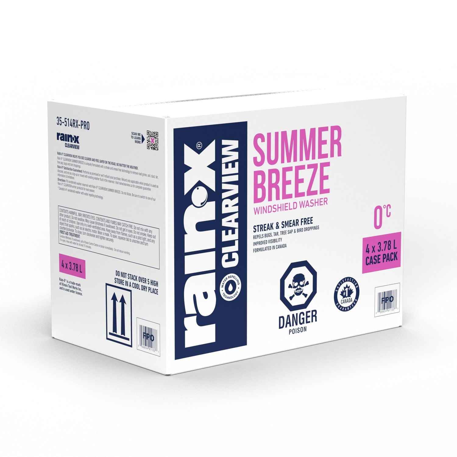 Rain-X® UltraClair - Lave-glace Souffle d'été, 0 °C