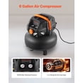 thumbnail image 2 of VEVOR 6 Gallon Air Compressor 1.7HP 2.3CFM @ 90PSI with 12-Piece Accessory Kit, 2 of 9