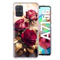 thumbnail image 1 of MUNDAZE Samsung Galaxy A71 4G Romantic Elegant Gold Marble Red Roses Double Layer Phone Case Cover, 1 of 6
