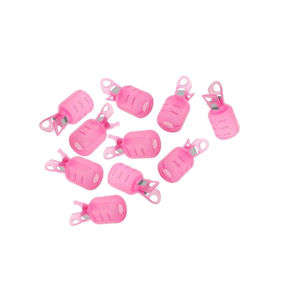 10 Pcs Protège-Hameçon pour Calmar, Garde-Crevette, Enveloppe, Jigs de Pêche, Housses de Leurres, Casquettes, Rose G