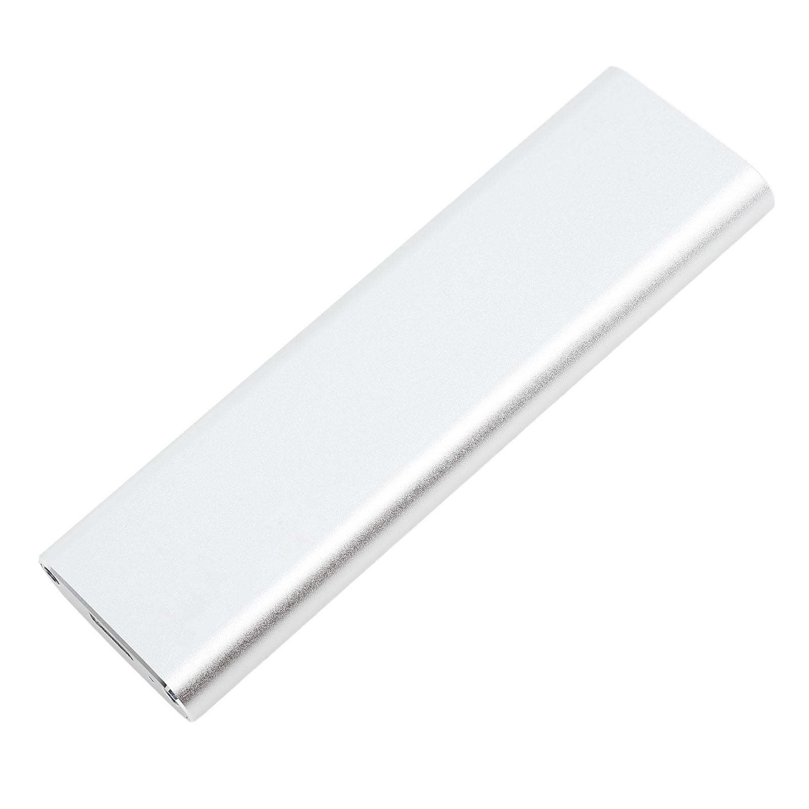 M.2 NGFF SSD Hard Drive Enclosure, 10Gbps B Key Internal Interface Solid State Drive Enclosure  For PC Silver A-C Cable