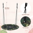 thumbnail image 2 of Patiojoy 40" Flying Saucer Tree Swing Set Outdoor Round Swing w/Adjustable Hanging Ropes for Children Tree Park Backyard, 2 of 10