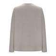 thumbnail image 4 of Women's Plus Size Long Sleeve Tunic Top Crew Neck Basic Oversized T Shirts Blouse with Pockets, 4 of 5