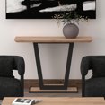 thumbnail image 4 of Moderne MDF et Métal Console - Naturel et Noir, 4 of 7