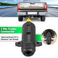 thumbnail image 3 of 7 Pin Trailer Plug Waterproof, Round RV-Style 7 Way Trailer Plug, Detachable 7 Pin Trailer Connector Adapter Male End, 3 of 5
