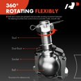 thumbnail image 4 of A-Premium 2 x Front Lower Ball Joint, Compatible with Jeep KL Series - Cherokee 2014 2015 2016 2017 2018, 4 of 9
