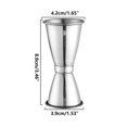 thumbnail image 3 of EGNMCR Cups Stainless Steel Ounce Cup Double End Measuring Glass Measuring Glass Double End Measuring Glass Dedicated For Bar Counter Curling MIXING GLASS, 3 of 4