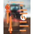 thumbnail image 3 of Heavy Duty PTO Drive Shaft with Slip Grip assembly – Series 4, 1-3/8" 6-Gear coupling Both Ends – Carburized Steel for Bush Hog, Rotary Cutter, Finish Mower – Adjustable Telescopic Design, Orange, 3 of 5