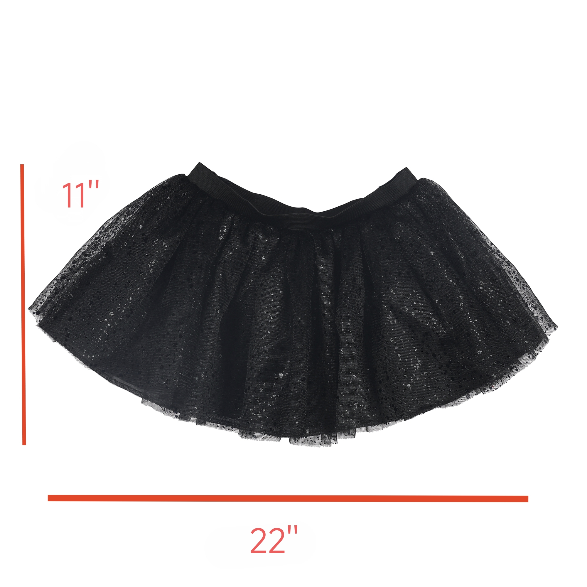 Halloween Tutu Noir L/Tg Fille