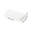 thumbnail image 3 of RXIRUCGD Plastic Pencil Case with Snap Closure, White, 3 of 6