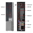 thumbnail image 4 of Dell Optiplex 9020 USFF Computer Intel Core i5 4570S 4GB RAM 256GB SSD DVD Windows 10 Professional New Keyboard, Mouse, PowerCord, WiFi Refurbished, 4 of 4