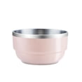 thumbnail image 3 of Sentmoon Stainless Steel Mixing Bowls Large Stainless Steel Bowl Tableware Portable Household Fruit Basin Insulated Bowl Stackable and Nestable Stainless Steel Bowl, 3 of 7