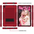 thumbnail image 2 of Mignova for Lenovo Tab P11 Case,Heavy-Duty Drop-Proof Shock-Resistant Rugged Protective case(with Stand) for Lenovo Tab P11/P11 Plus 11 inch Tablet+Screen Protector(Red/Black+2 Pack), 2 of 6