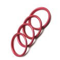 thumbnail image 2 of VONKY 4 Pieces Air Condition Ring Vent Outlet Decorative Instrument Desk Trim Decoration Automobile Replacement for A3, 2 of 5