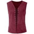 thumbnail image 1 of LSLJS Gilet Médiéval Vintage pour Homme Sans Manches à Lacets Style Renaissance Gothique,, 1 of 3