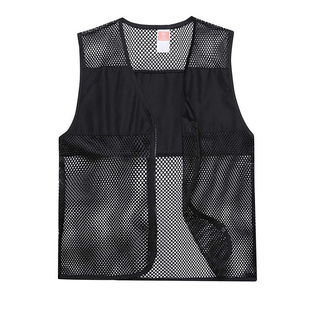Gilet en Maille Réfléchissante Couleur Unie pour Hommes