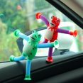 thumbnail image 2 of Cartoon Stretch Tube Toy with Suction Cups LED Glowing Colorful Frog Pipe Creative Stress Relief Fidget Toy Parent-child Interaction Telescopic Fidget Pipe Stimulating Sensory Toy for Kids & Teens, 2 of 7
