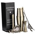 thumbnail image 4 of jifeng Prettyia Ensemble de Bar à Domicile 8 Pcs Shaker Outils de Barman en Acier Inoxydable Bronze, 4 of 7