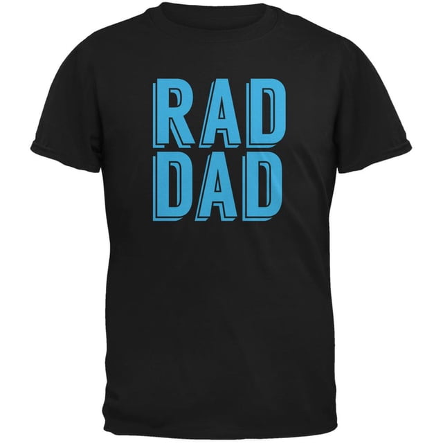 T-Shirt Adulte Noir Fête des Pères - Rad Dad