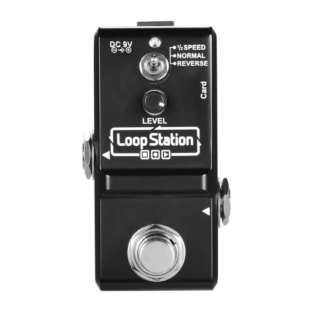 Effect Pedal, ammoon Loop Station Mini Guitar Looper Effect Pedal 10 Minutes Recording Time 3 Working Modes True Bypass Full Metal Shell with 1GB Memory Card