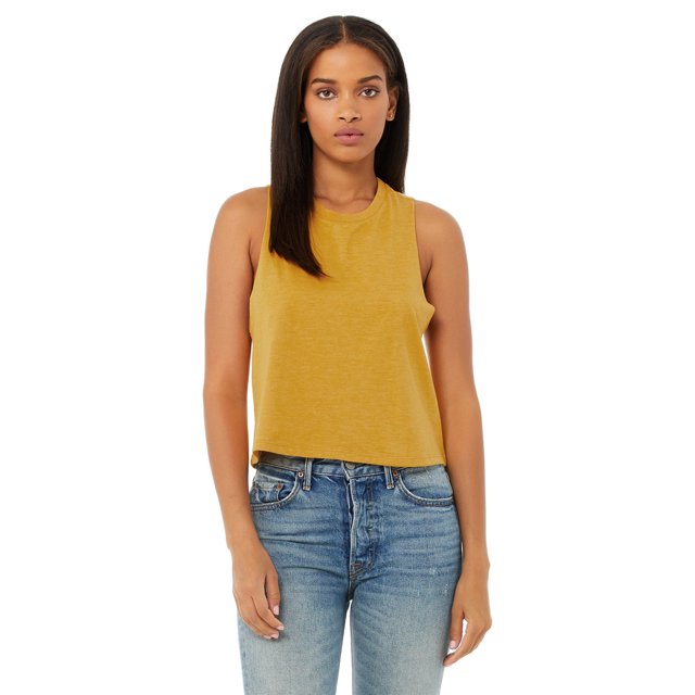 Bella + Canvas Ladies' Racerback Cropped Tank