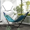 thumbnail image 2 of Outsunny 9.2'L Adjustable Hammock Stand Only, Black, 2 of 10