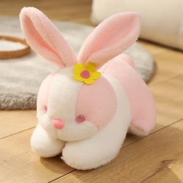 RKSTN Jouets en Peluche Pâques Peluche Lapin Mignon Poupée Fleur Poupée Lapin Mignon Jouet en Peluche Cadeau pour Mère et Enfant Jouets en Peluche