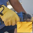 thumbnail image 2 of Gants en Cuir Gants de Travail Protection du Travail Résistants à l'Usure Jardin Travail Quotidien Outil de Protection, 2 of 5