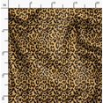 thumbnail image 2 of Soimoi Yellow polyester Crepe Fabric Leopard Animal Skin Decor Fabric Printed Yard 42 Inch Wide, 2 of 6