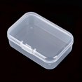 thumbnail image 3 of Rectangular Clear Plastic Storage Containers Box with Hinged Lid for Beads and Other Small Craft Items, 3 of 4