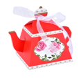 thumbnail image 1 of MesaSe 50Pcs Candy Box with Ribbon Bronzing Retro Packing Sweets Unique Teapot Shape Cookie Holder Wedding Supplies, 1 of 8