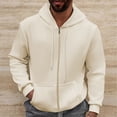 thumbnail image 1 of LOVZFMLL Jackets for Men's Solid Color Hooded Cardigan Loose Casual Sports Zipper Sweatshirt Jacket, 1 of 9