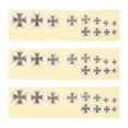 thumbnail image 1 of 3 Pcs Autocollants Carrés Croix Guitare Instrument de Musique Décalcomanies Guitare Électrique, 1 of 8