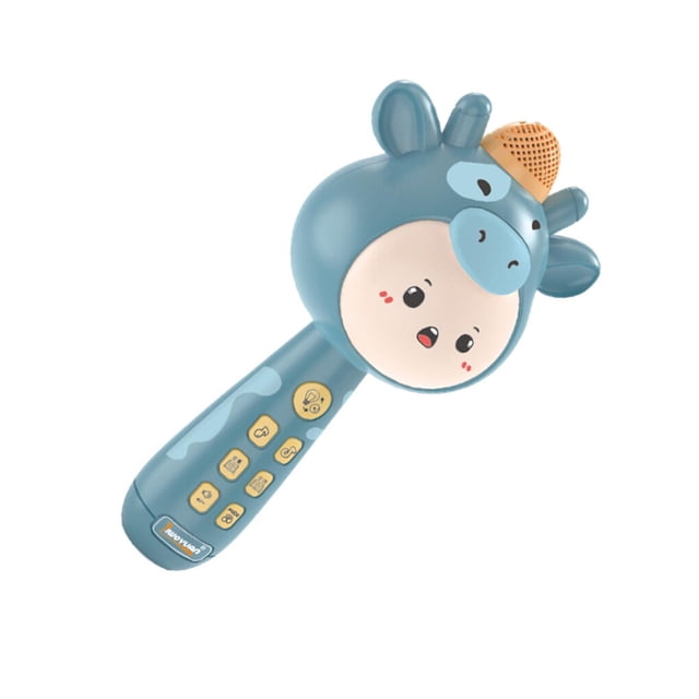 Haut-parleur Bluetooth Microphone Portatif pour Microphone Sans Fil Enfants Filles Bleu Vert aux Bleu Musique Locale