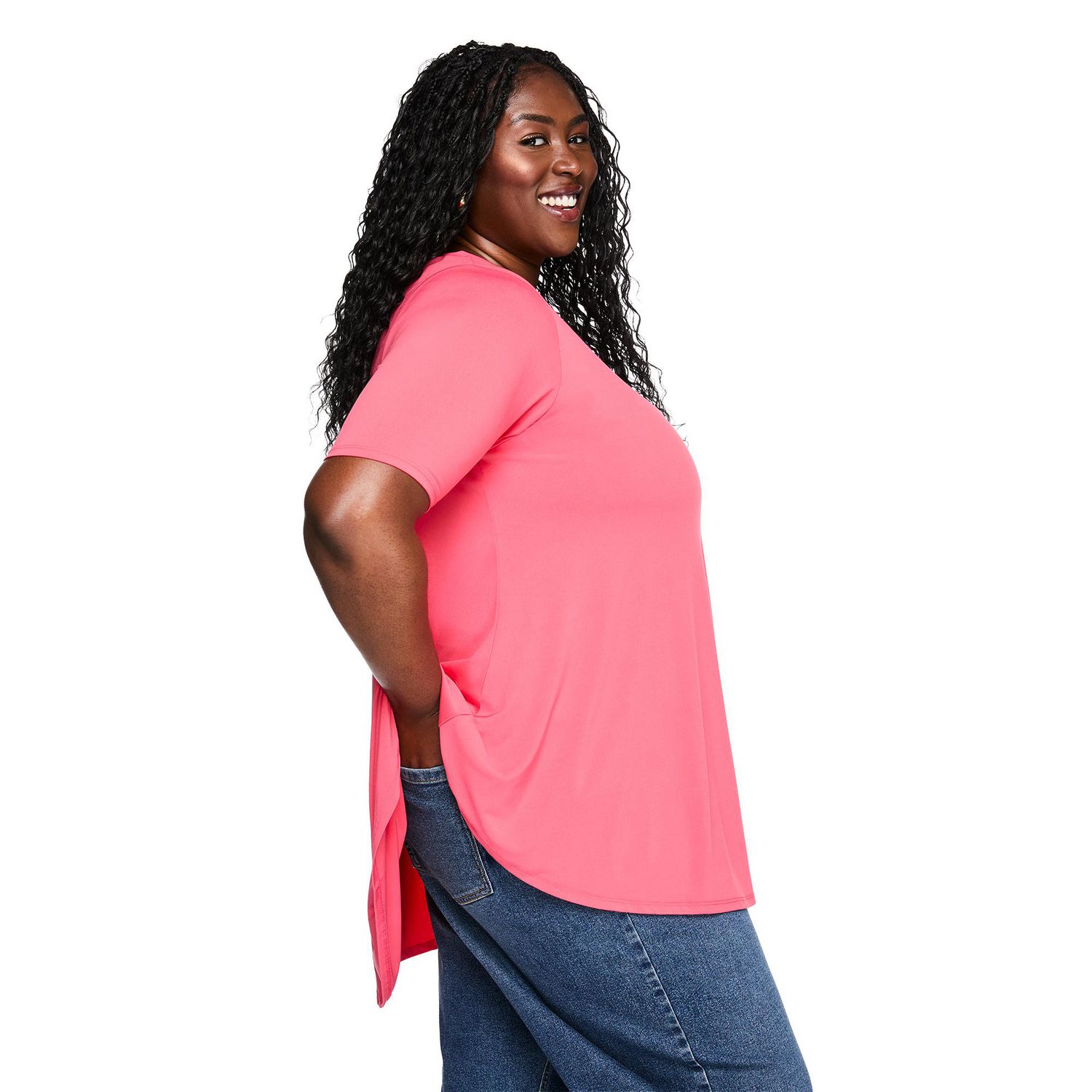 T-shirt à encolure bateau Lane Bryant Plus pour femmes