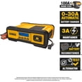 thumbnail image 3 of DEWALT Automotive or Marine Battery Charger, Maintainer with LCD Screen, 30 Amps, 3 of 9