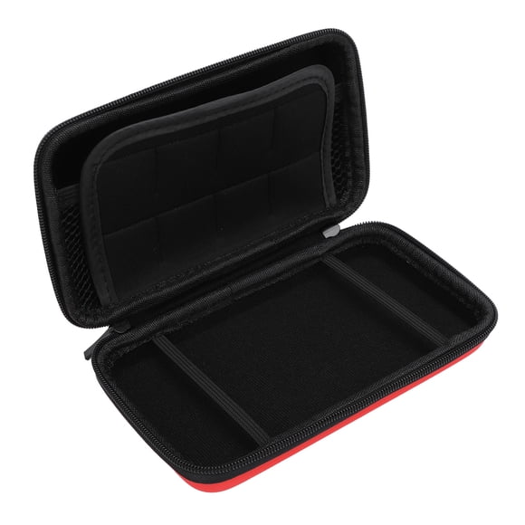 Carrying Case for New 2DS XL 2DS LL 3DS Consoles, Hard Shell Travel Pouch with 8 Game Card Slots, Water Resistant PU Exterior and EVA Interior Storage Bag
