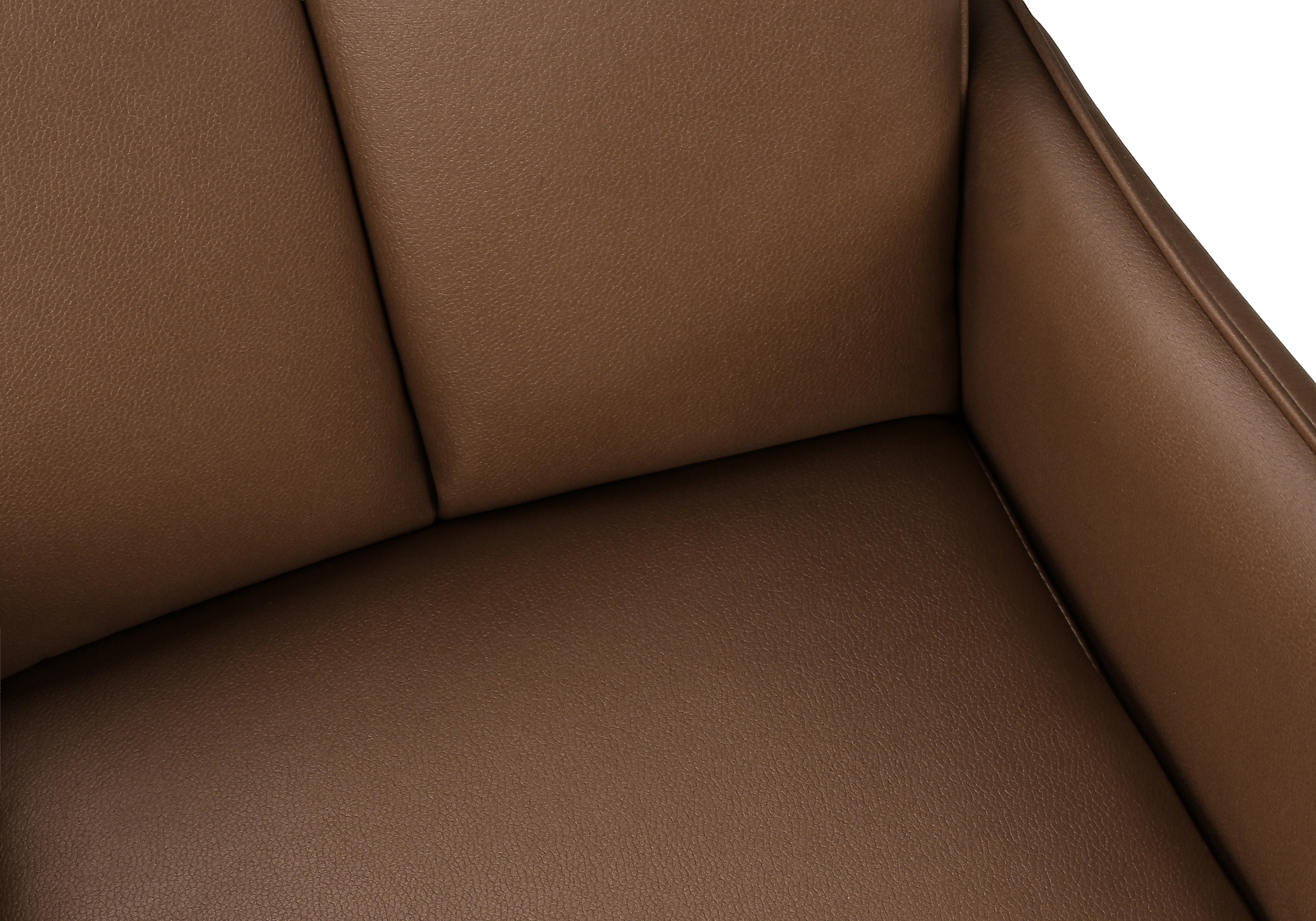 Monarch Specialties - Chaise, 36" De Haut, Ensemble De 2, Rembourré, Coté, Salle À Manger, Cuisine, Aspect Cuir Marron, Métal Noir, Contemporain, Moderne