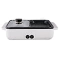 thumbnail image 1 of Electric Grill Pan 2 Speed Household Multifunctional Small 2L Hot Pot Barbecue One Pot 1200W High Power Dormitory Mini Barbecue Machine, 1 of 7