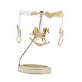 thumbnail image 1 of fastboy Spinning Tea Light Candle Holder Candle Lover Ornament Rotating Candlestick Horse, 1 of 9